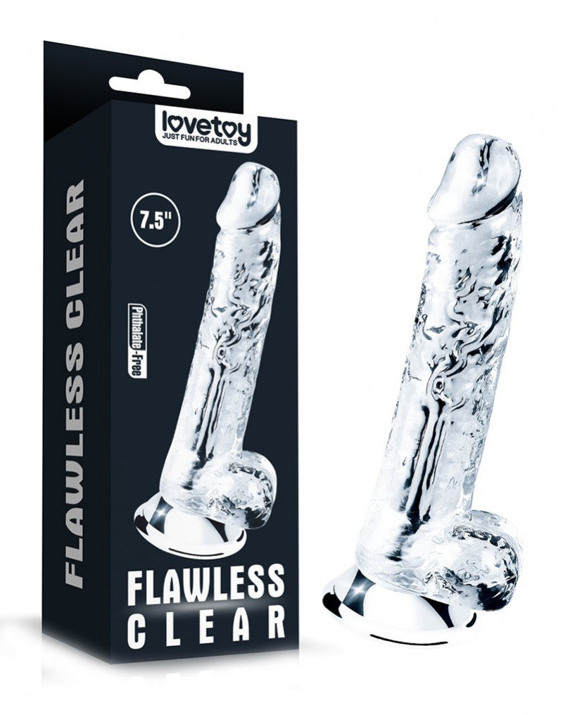 Love Toy - Flawless Clear Dildo 19 Cm - UABDSM