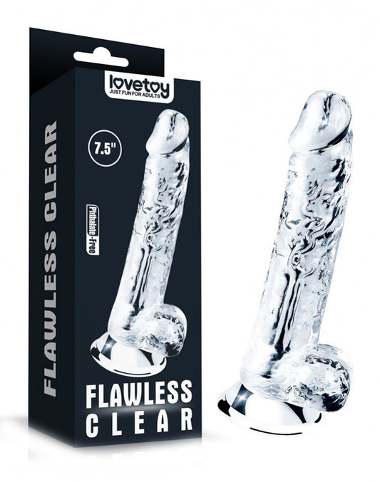 Love Toy - Flawless Clear Dildo 19 Cm - UABDSM