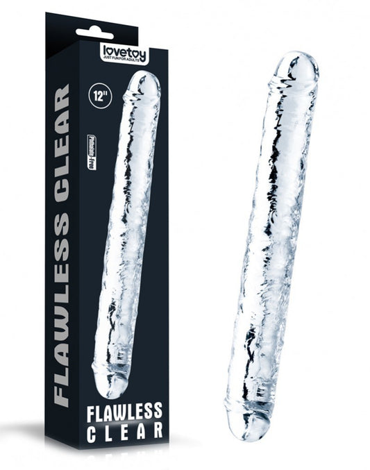Love Toy - Flawless Clear Double Dildo 30 Cm - UABDSM