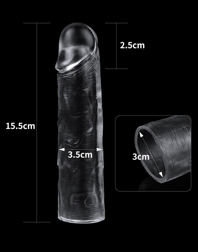 Love Toy - Flawless Clear Penis Sleeve + 2.5 Cm - UABDSM