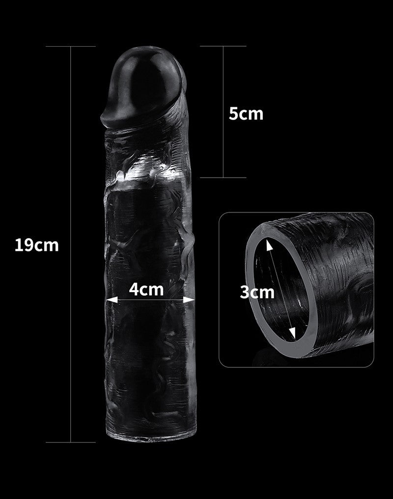 Love Toy - Flawless Clear Penis Sleeve + 5 Cm - UABDSM