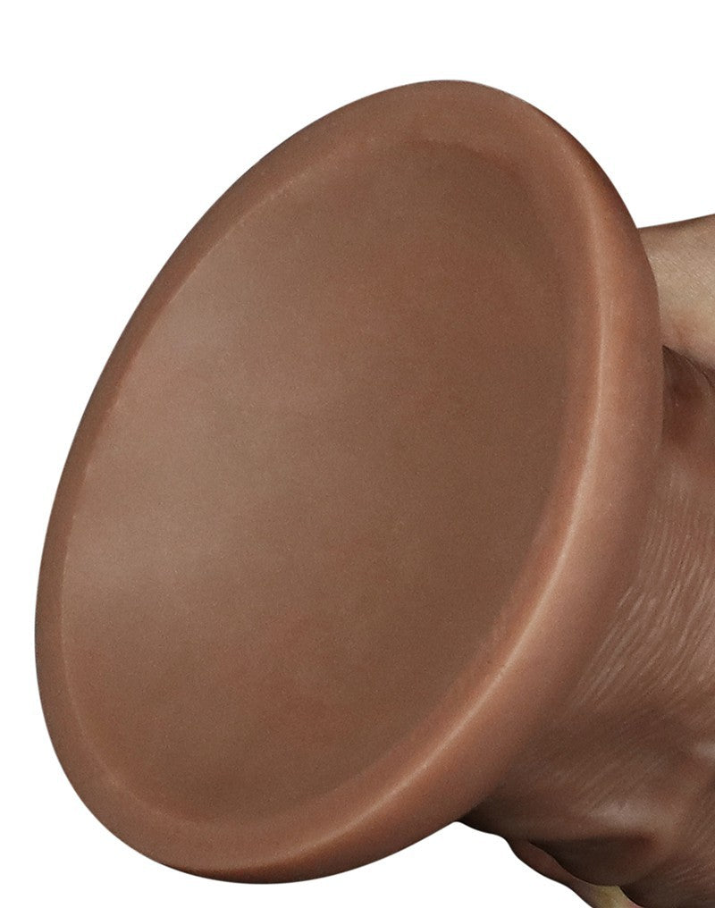 Love Toy - Realistic Chubby Dildo 27 Cm - Brown - UABDSM