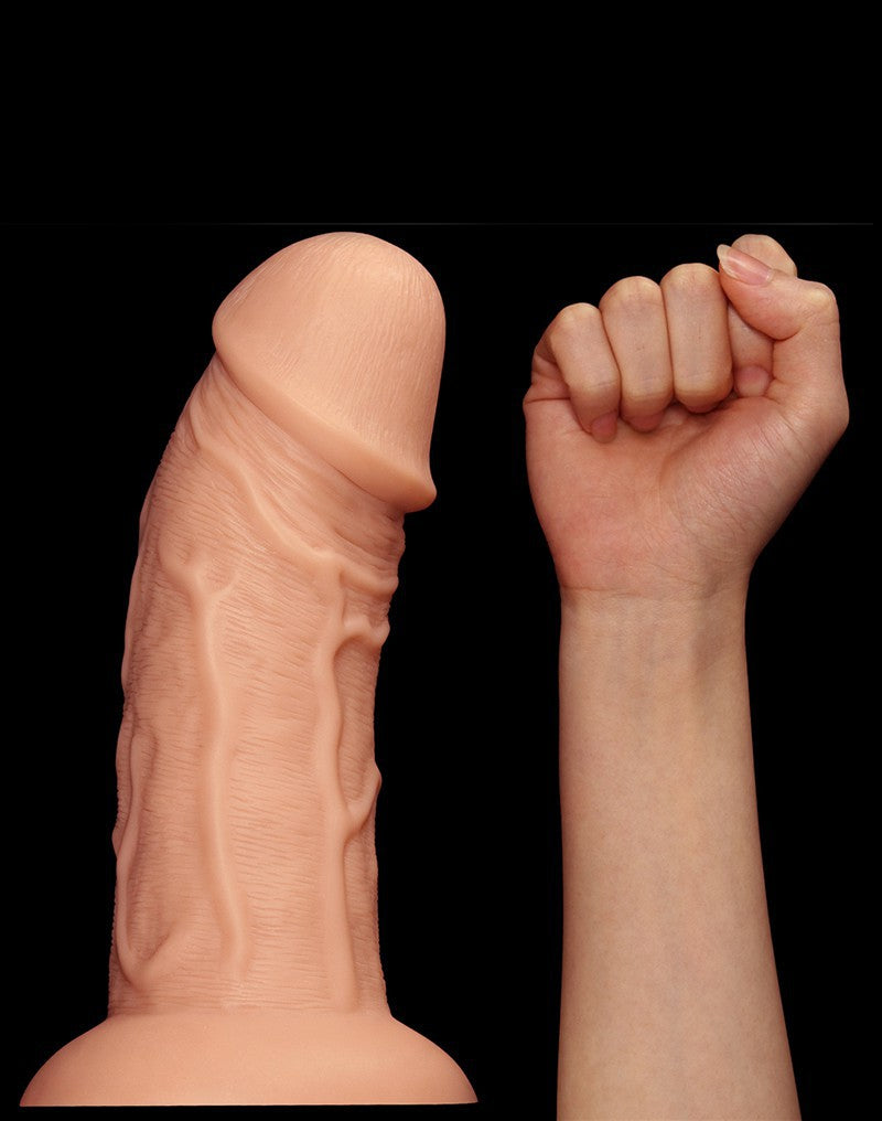 Love Toy - Realistic Curved Dildo 24 Cm - Nude - UABDSM