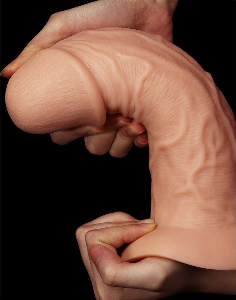 Love Toy - Realistic Curved Dildo 24 Cm - Nude - UABDSM