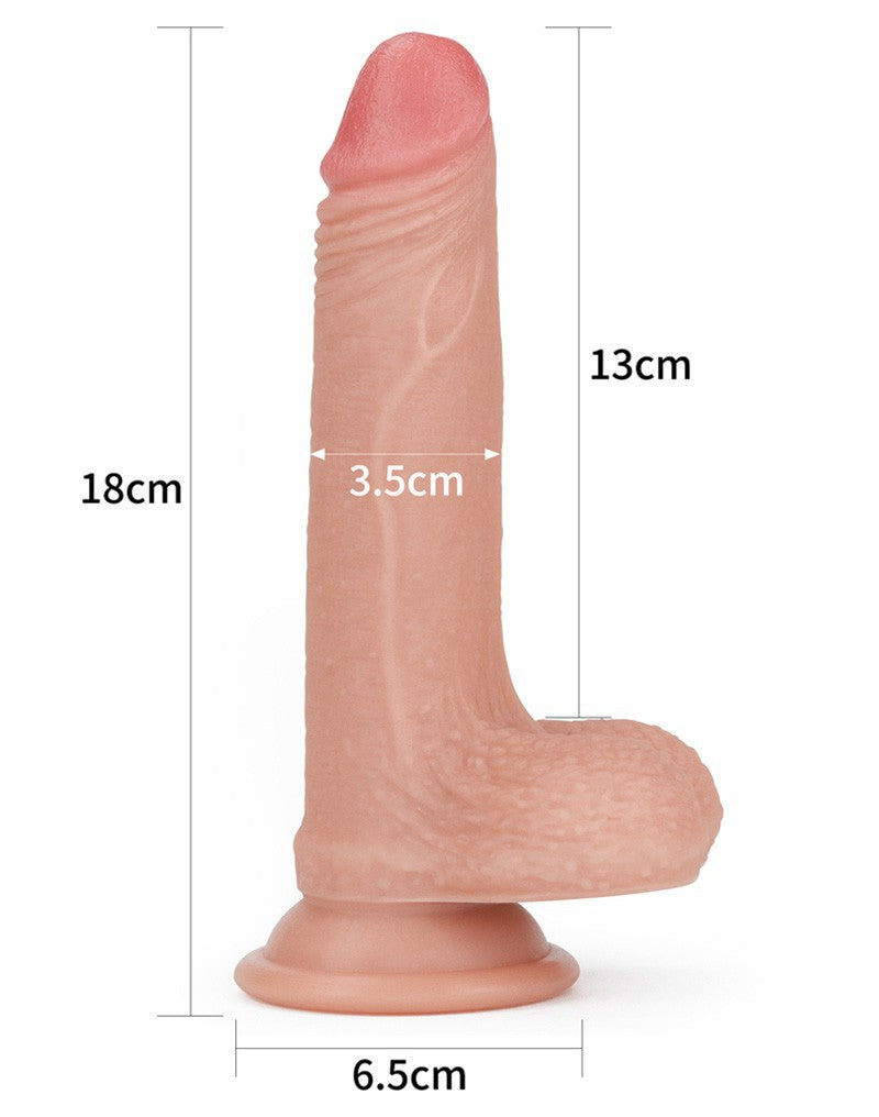 Love Toy - Realistic Dildo 18 Cm - Nude - UABDSM