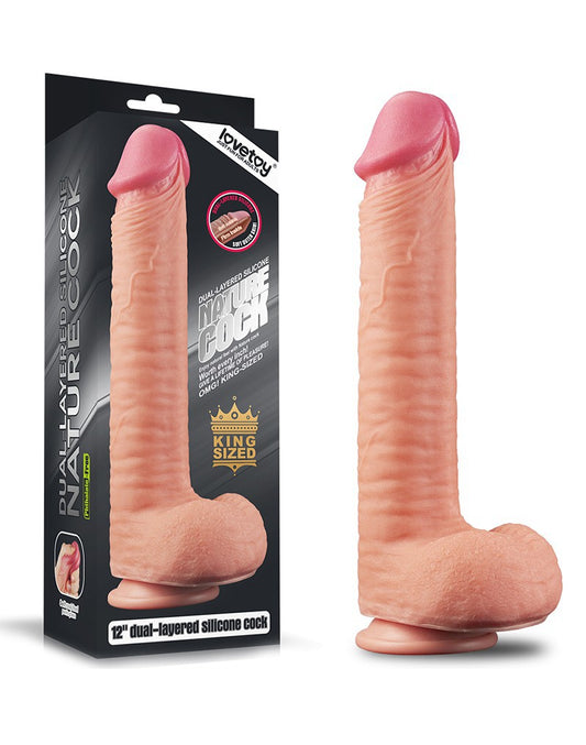 Love Toy - Realistic Dildo 30.5 Cm - Nude - UABDSM