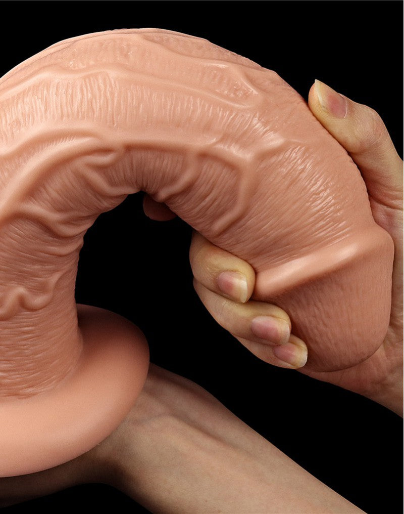 Love Toy - Realistic Long Vibrating Dildo 28 Cm - Nude - UABDSM