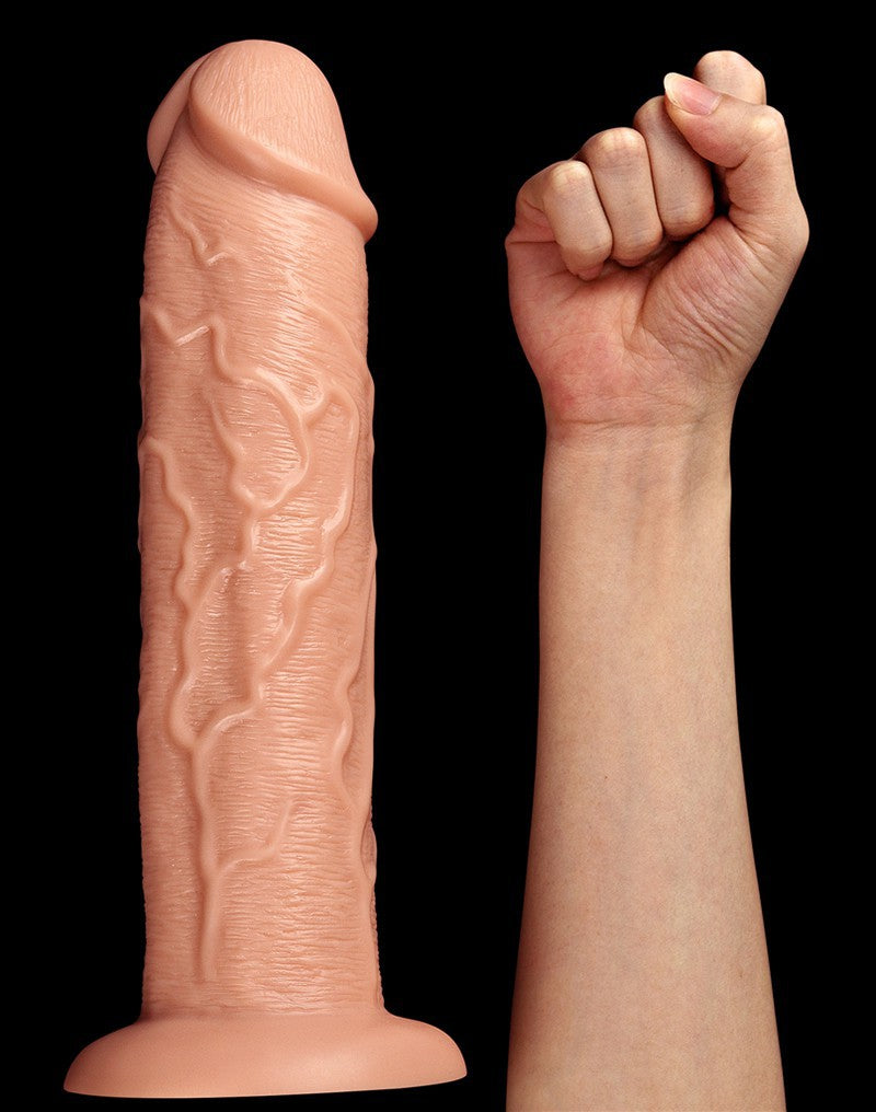 Love Toy - Realistic Long Vibrating Dildo 28 Cm - Nude - UABDSM