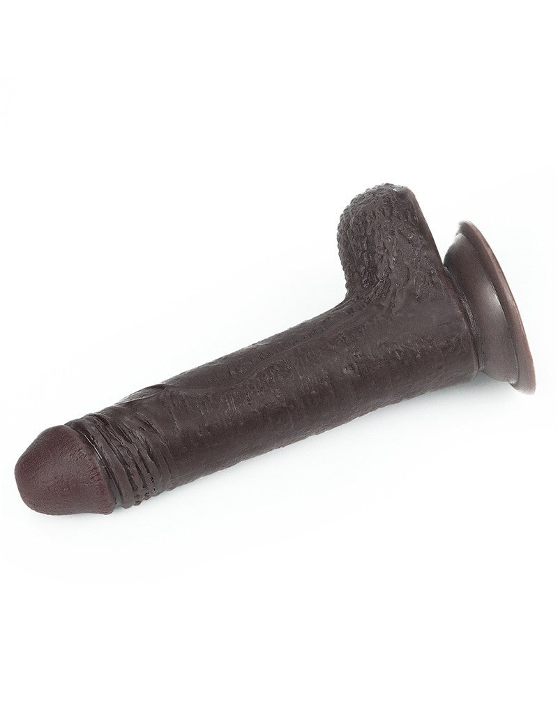 Love Toy - Sliding Skin Dildo 17.5 Cm - Black - UABDSM