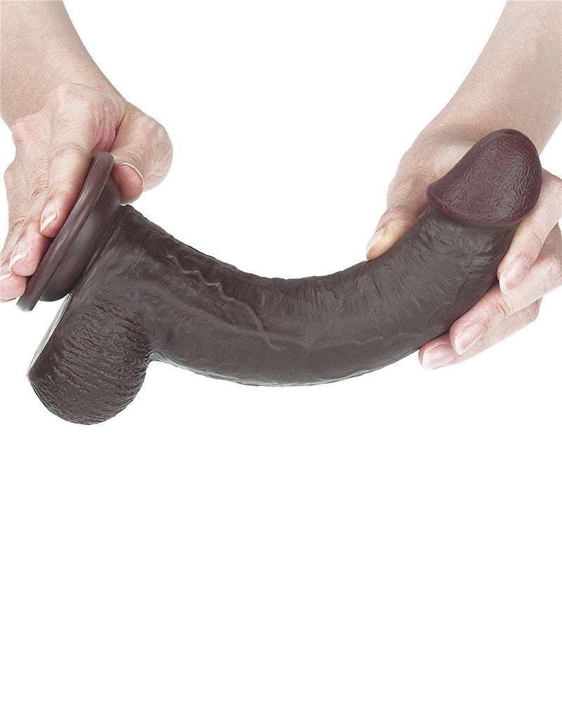 Love Toy - Sliding Skin Dildo 23 Cm - Black - UABDSM