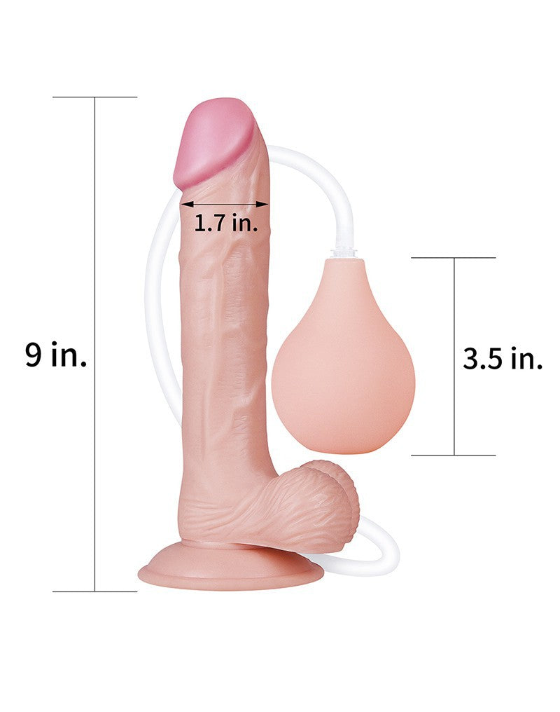 Love Toy - Squirt Extreme Dildo 23 Cm - Nude - UABDSM