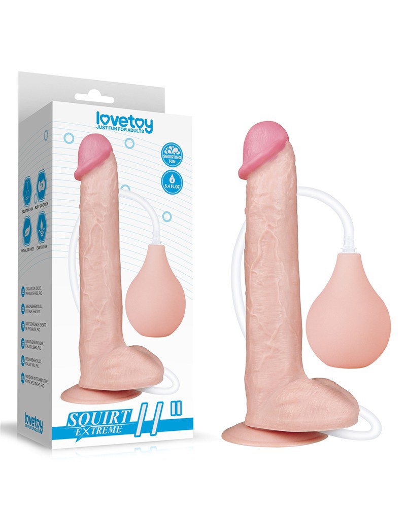 Love Toy - Squirt Extreme Dildo 28 Cm - Nude - UABDSM