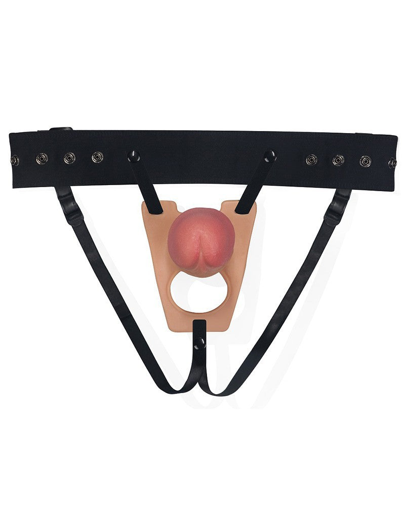 Love Toy - Strap-On Harness With Dildo 22 Cm - Nude - UABDSM