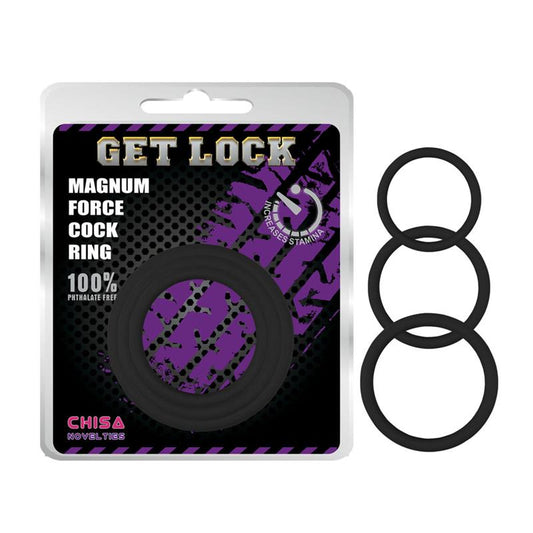 Magnum Force Cock Ring Silicone Black - UABDSM