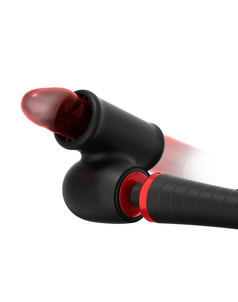 Man.Wand - Man.Wand Xtreme - Wand Vibrator With Attachments - Black - UABDSM