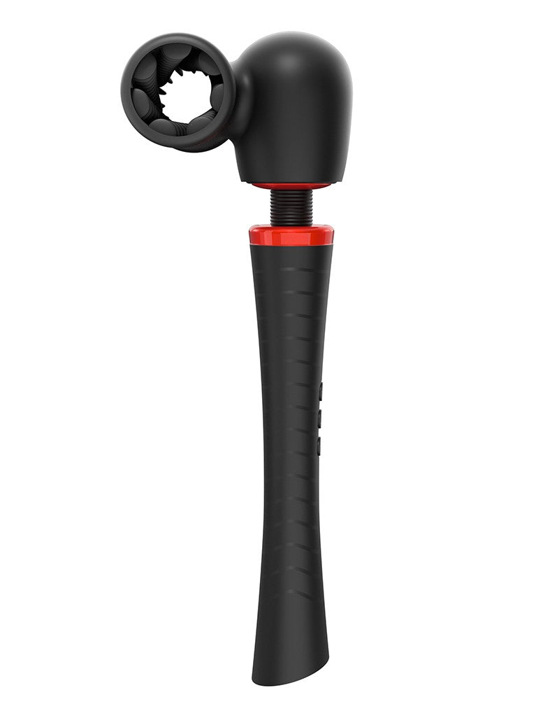 Man.Wand - Man.Wand Xtreme - Wand Vibrator With Attachments - Black - UABDSM