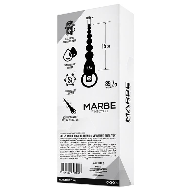 Marbe Anal Chain with Vibration USB Silicone - UABDSM
