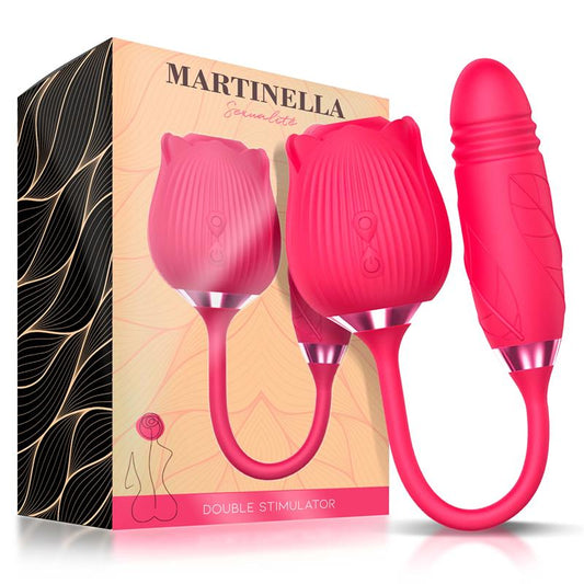 Martinella Clitoris Stimulator Suction Vibration and Thrusting Silicone USB - UABDSM
