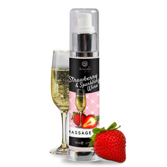 Massage Oil Strawberry and Sparkling Wine - UABDSM