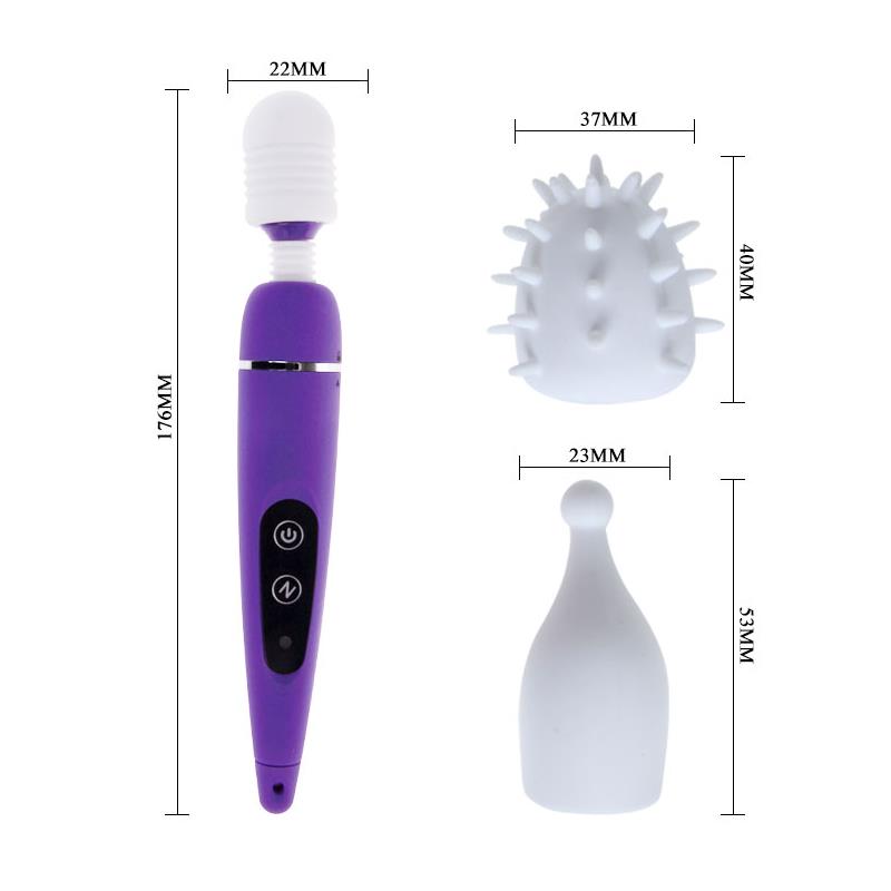 Massager and Heads Pack King Touch Purple - UABDSM