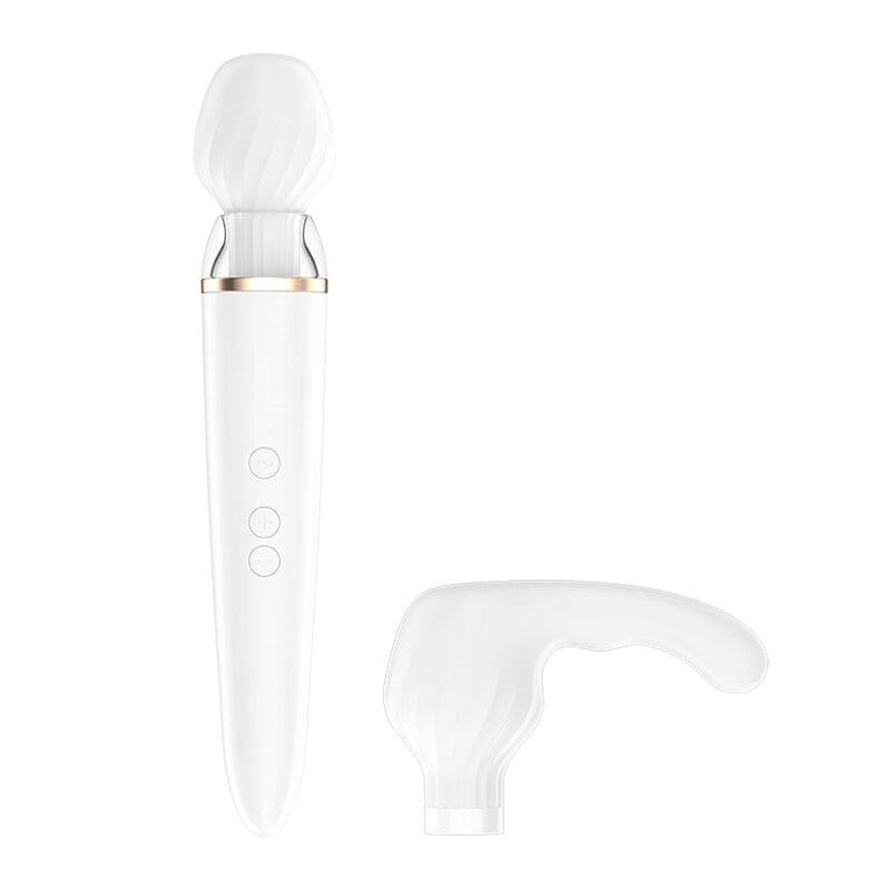 Massager Double Wand-er with APP White - UABDSM