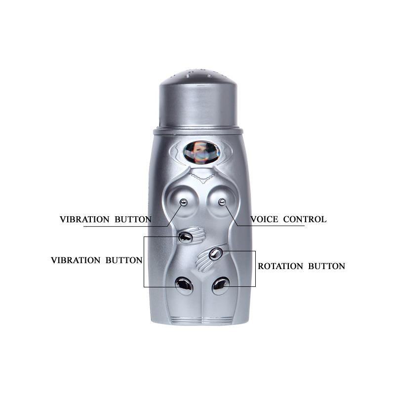 Masturbator with Realistic Dildo Vibration and Rotation - UABDSM