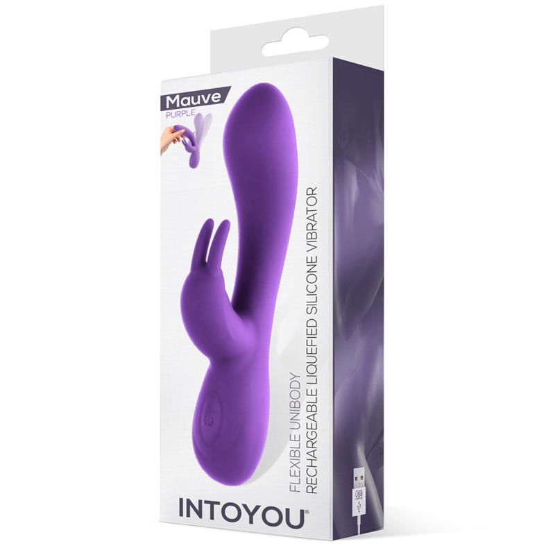 Mauve Mauve Liquefied Silicone Unibody Vibe USB Purple - UABDSM