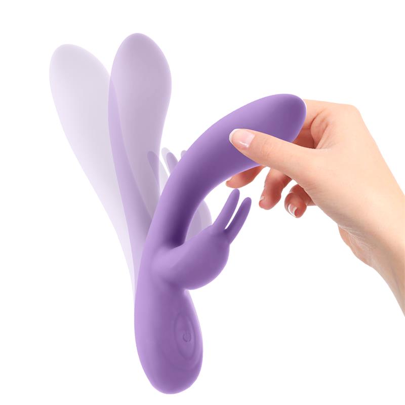 Mauve Mauve Liquefied Silicone Unibody Vibe USB Purple - UABDSM