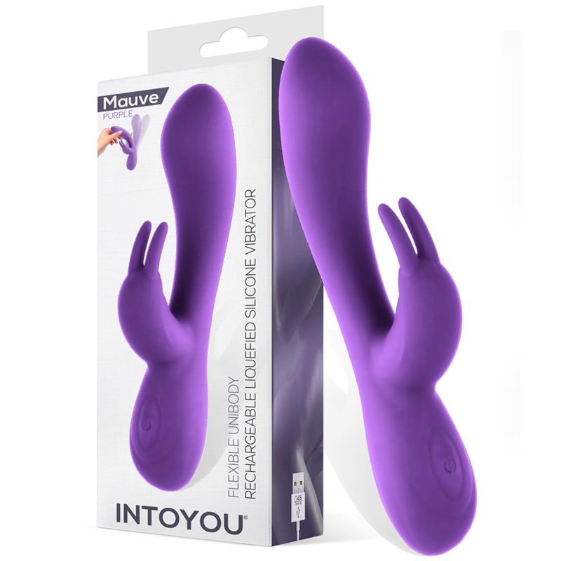 Mauve Mauve Liquefied Silicone Unibody Vibe USB Purple - UABDSM