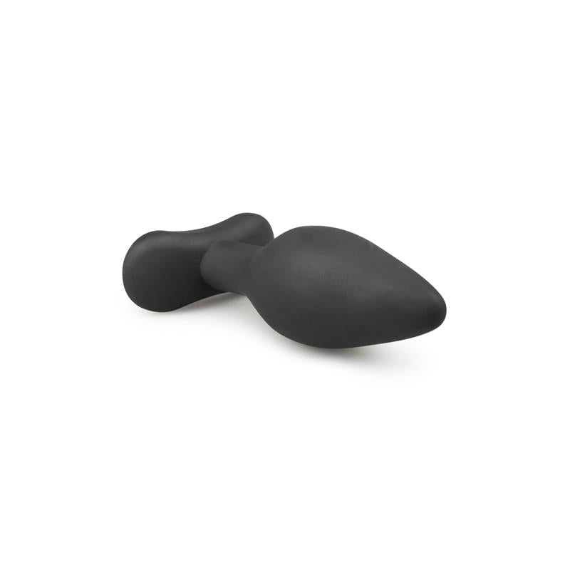 Medium Black Silicone Buttplug - UABDSM