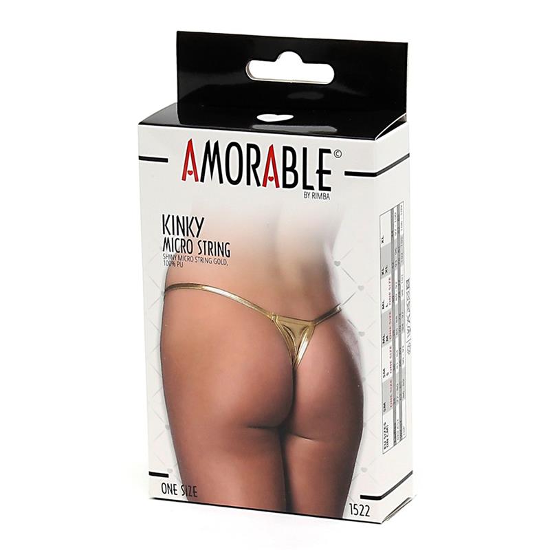 Micro Thong Gold Size One Size - UABDSM