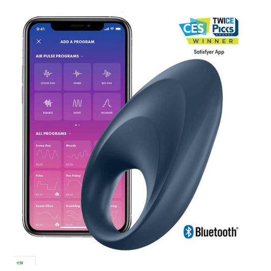 Mighty One Vibrating Ring with APP Blue - UABDSM