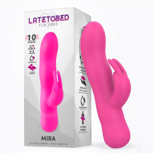 Mira Vibre with Rabbit Silicone Pink - UABDSM