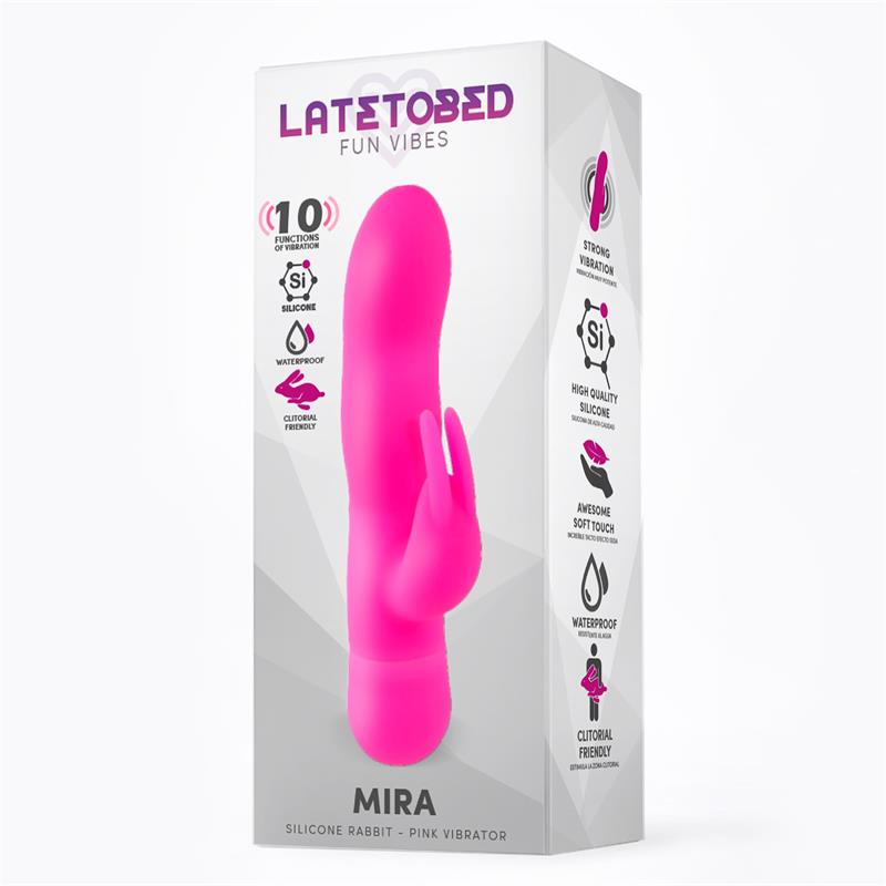 Mira Vibre with Rabbit Silicone Pink - UABDSM