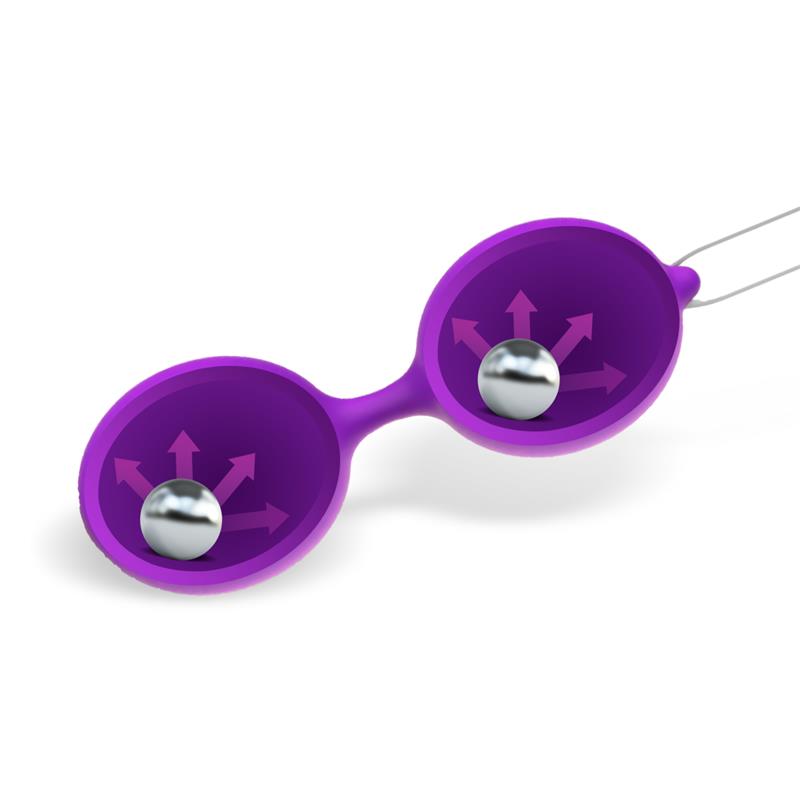 Misha Double Kegel Balls Silicone Purple - UABDSM