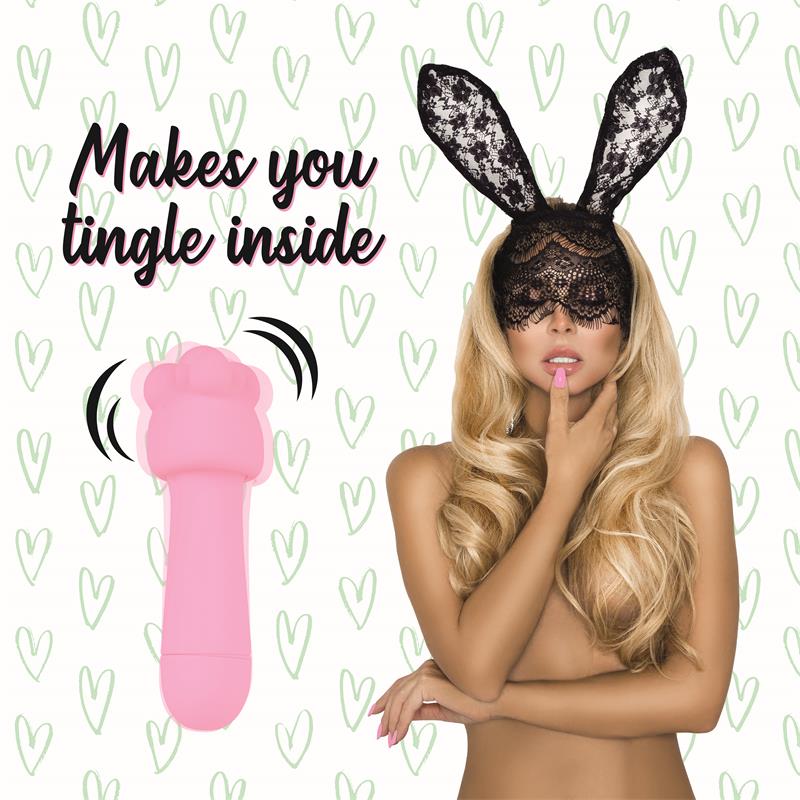 Mister Bunny Massage Vibe with 2 Silicone Caps Pink - UABDSM