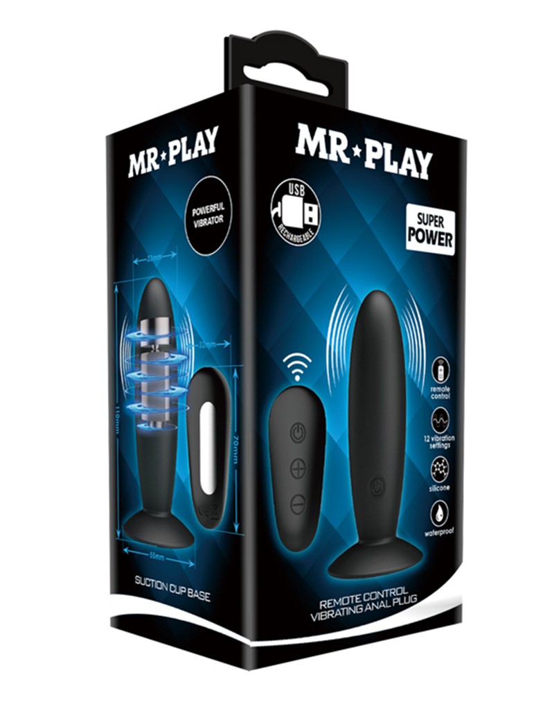 Mr. Play - Vibrating Anal Plug - UABDSM