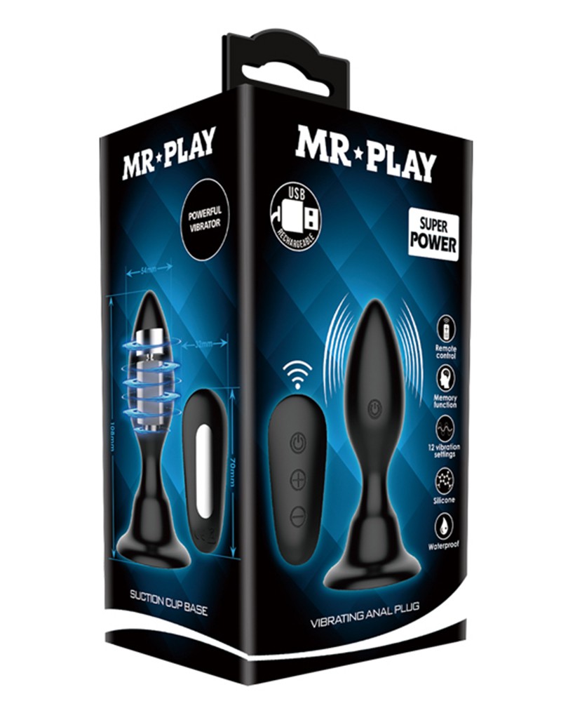 Mr. Play - Vibrating Anal Plug - UABDSM
