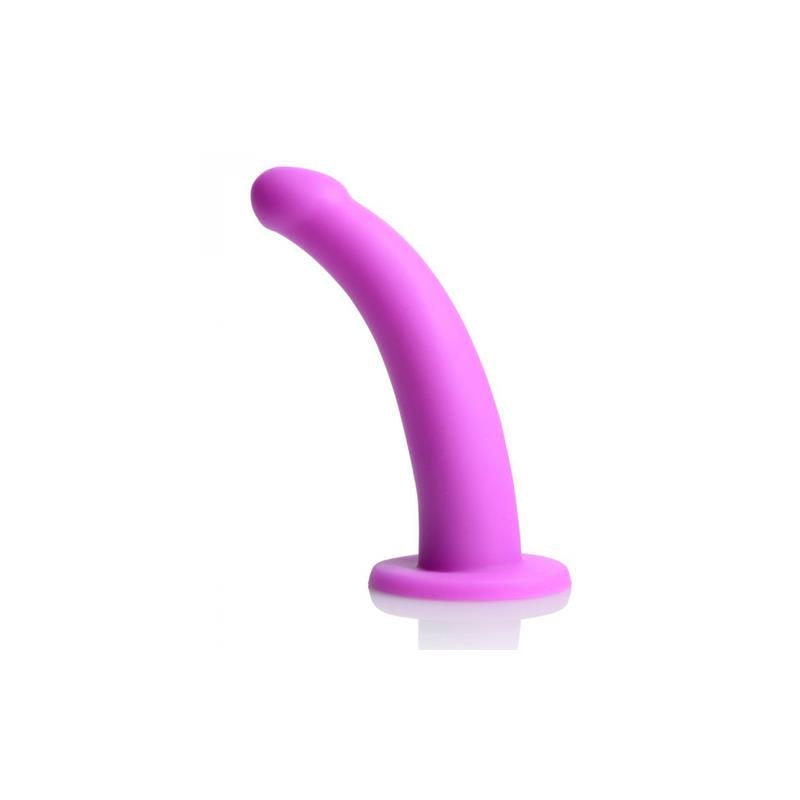 Navigator Silicone G-Spot Dildo with Harness Purple - UABDSM