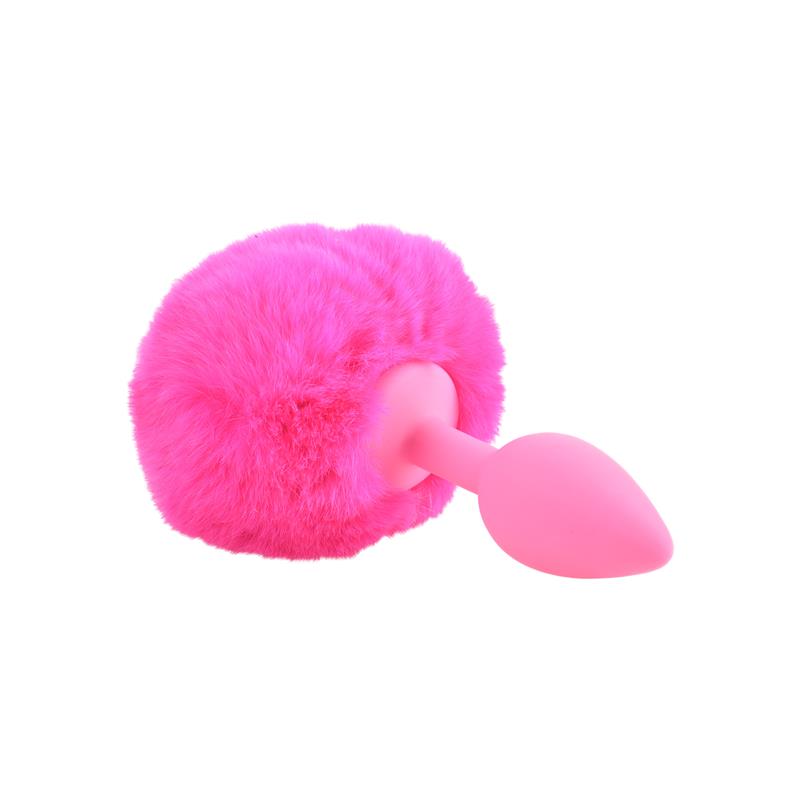 Neon Butt Plug Bunny Tail Pink - UABDSM