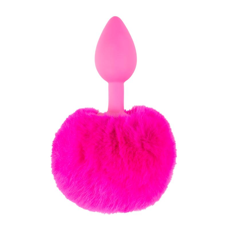 Neon Butt Plug Bunny Tail Pink - UABDSM