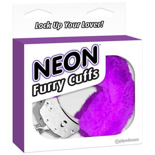 Neon Furry Cuffs Purple - UABDSM