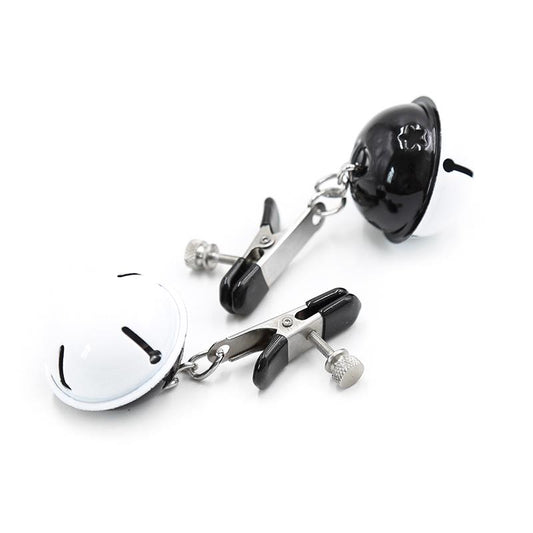 Nipple Clamps with Bell Black/White - UABDSM