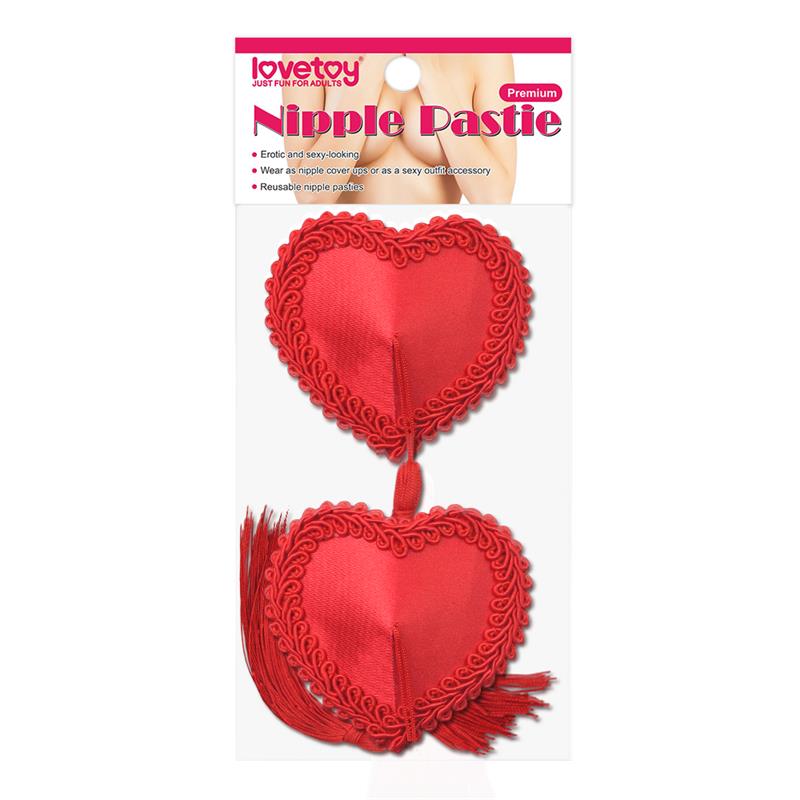 Nipple Covers Reusable Heart Red - UABDSM