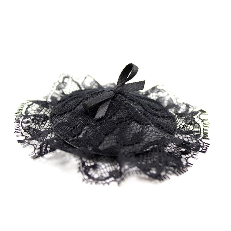 Nipple Covers with Lace Black - UABDSM