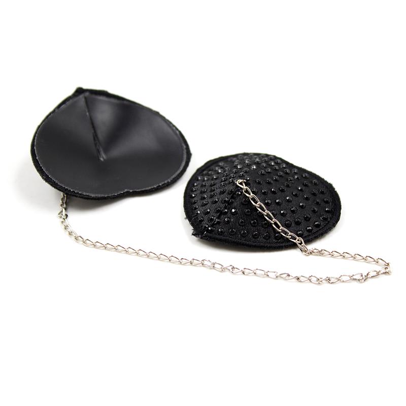 Nipple Covers with Metal Chain Black - UABDSM