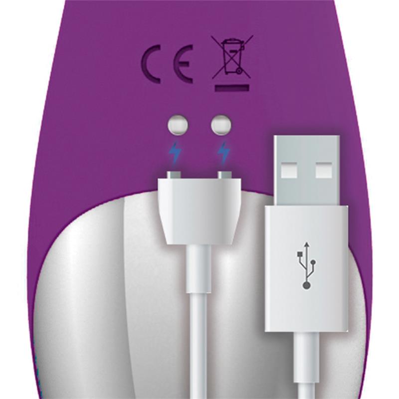 No. Eleven Vibrator with Bunny G-Spot and Pulse Function Magnetic USB Silicone - UABDSM