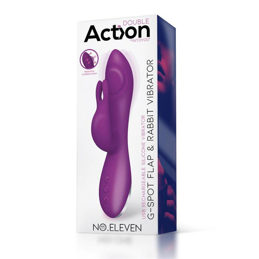 No. Eleven Vibrator with Bunny G-Spot and Pulse Function Magnetic USB Silicone - UABDSM