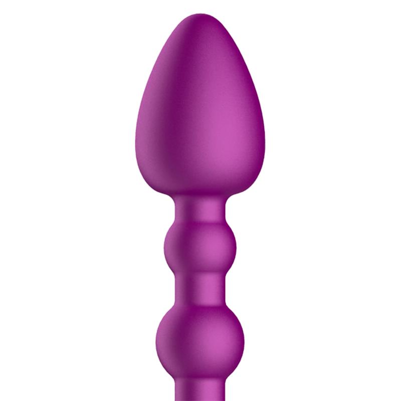 No. Five Bendable Anal Beads and Vibrator USB Silicone - UABDSM