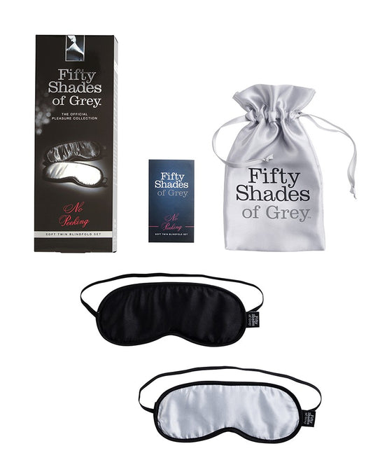 No Peeking - FSoG Soft Blindfold Twin Pack - UABDSM